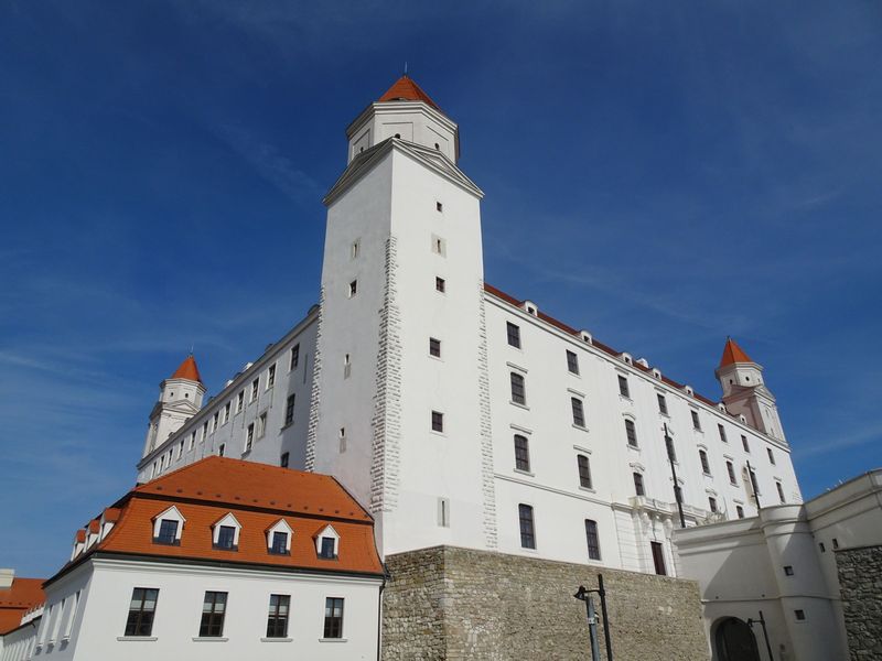 Bratislava Castle under a clear blue sky