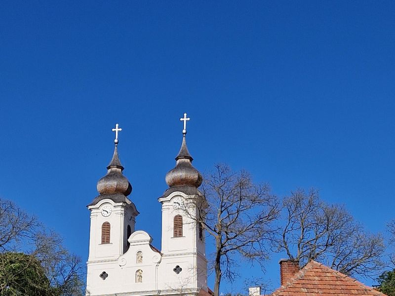 Tihany Abbey above Lake Balaton