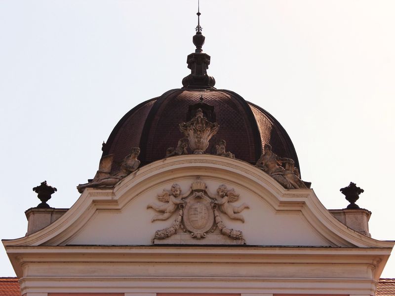 The dome of the Royal Palace of Gödöllő